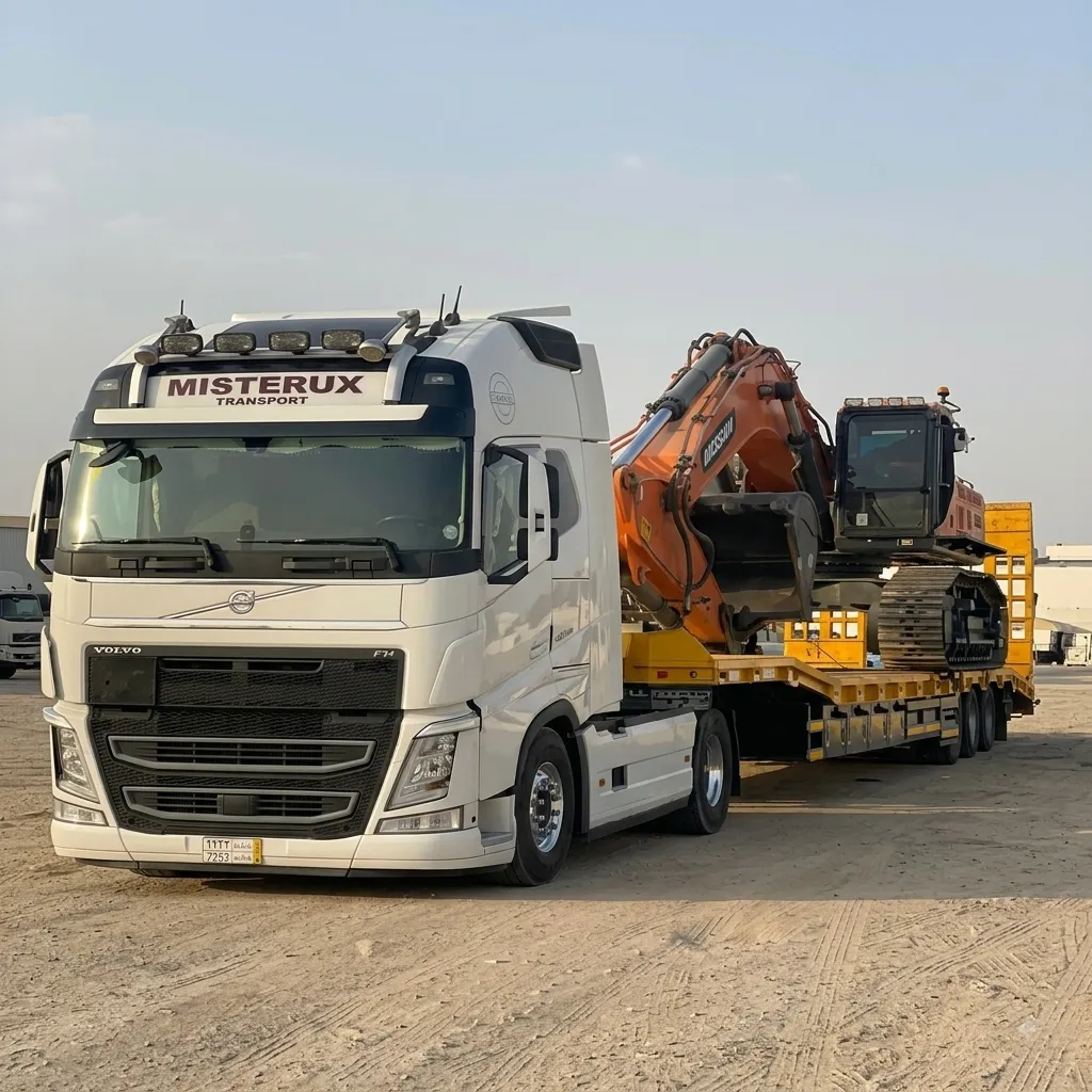 نقل بسطحة لمواد البناء